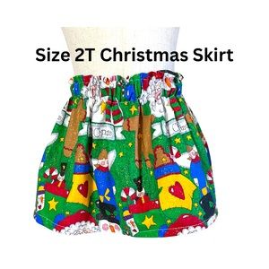 Size 2T Christmas Skirt